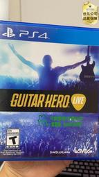 【可開發票-品質第一】《電玩》PS4二手遊戲 吉他英雄LIVE Guitar Hero Live 港版英文  有貨
