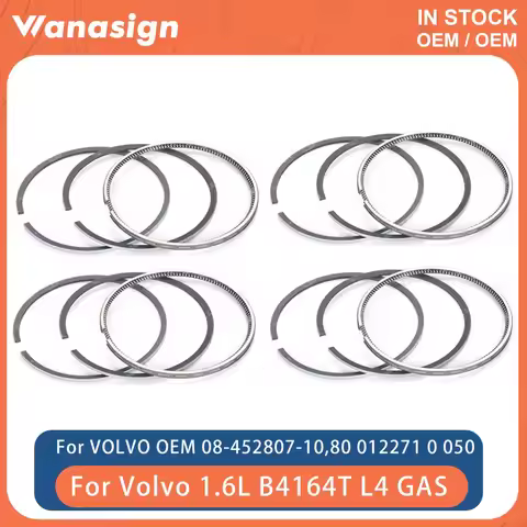 Engine Piston Ring Kit STD Fit 1.6 L For Volvo V60 S60 V70 XC60 B4164T B4164T2 Ford Focus Kuga 1.6L 