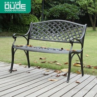 Taman Seni Besi Bangku Panjang Halaman Bangku Panjang Awam Aluminium Tempa Meja dan Kerusi Halaman K