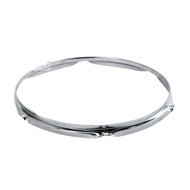 12 Inch 6 Hole 13 Inch 6 Hole 14 Inch 6 Hole Snare Drum Rim Drum Hoop Iron Drum Ring Silver and Black 1 Piece