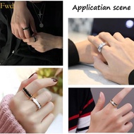 Fwd 6Pieces Round Grooved  Stainless Steel Inlay Ring Core Blank Grooved  Settings for Men Women