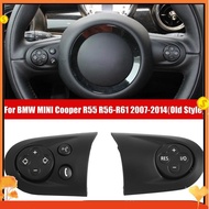 Multifunction Audio Cruise Car Steering Wheel Control Switch Trim Cover for BMW MINI Cooper R55 R56 R57 R58 R59 07-14 Parts