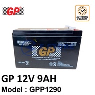 GENUINE GP 12V 9Ah Rechargeable Sealed Lead Acid Battery - GPP1290