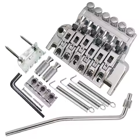 A Set Of Tremolo Electric Guitar Bridge Double Locking Systyem Pulled 6 7 Strings Musical Instrument