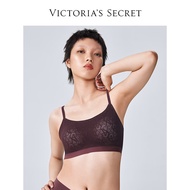 维多利亚的秘密（Victoria\'s Secret） 经典老花蕾丝返定杯背心式文胸内衣女士 14F7摩卡棕老花 11216630 M