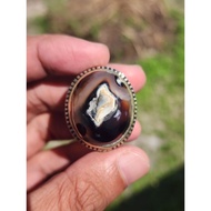 Agate Ring In Stone Combong Agate