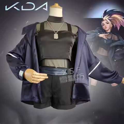 Game LOL KDA Akali Cosplay Costume KDA Baddest Akali The Rogue Assassin Cosplay Costume Outfits Unif