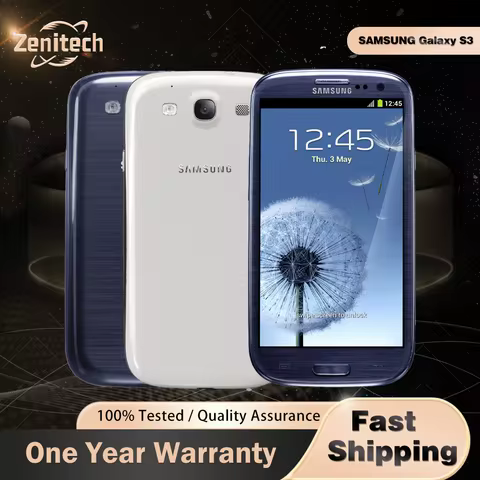 Original Samsung Galaxy S3 I9300 I9305 3G Mobile Phone 4.8'' 1GB RAM 16GB ROM CellPhone Quad Core An