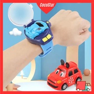 CocoStar 2.4G Electronic Wrist Watch Remote Control Alloy Car USB Rechargeable Smart Watch Mini Lighting Car Kids Toy