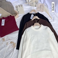 Asha Sweater Knit - Women's Knit Top - Plain Sweater Knitted Sweater Knitwear Woman