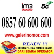 Nomor Cantik IM3 Indosat Prabayar Support 5G Nomer Kartu Perdana 0857 60 600 600 Perdana Spesial
