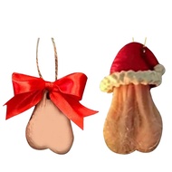 <HUND> 1PC Funny Acrylic Christmas Balls Christmas Tree Decorations Pendant Decor