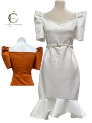 Modern Filipiniana Dress Lilly Midi Dress
