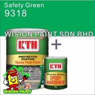 9318 SAFETY GREEN ( 5 LITER ) 5L KTH Epoxy floor paint / expoxy floor paint / ROOFING &amp; FLOORING cat epoxy lantai / pain