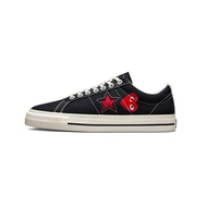 Warranty 3 Years COMME DES GARÇONS PLAY X CONVERSE ONE STA Mens and Womens CANVAS SHOES A01791C รองเท้าวิ่ง รองเท้าผ้าใบ รองเท้าสเก็ตบอร์ด The Same Style In The Store