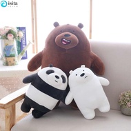 ISITA We Bare Bears Children Toy Animation Plush Pillow Home Decoration Three Bear Cartoon Doll Plush Doll