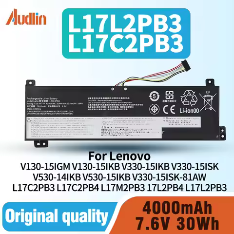 L17C2PB3 L17C2PB4 L17L2PB3 Battery for Lenovo V130-15IGM V130-15IKB V330-15IKB V330-15ISK V530-14IKB