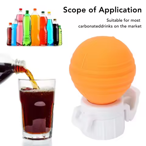 Fizz Keeper Pump Soda Bottle Lid Silicone Leak Proof Carbonated Drink Air Pump Lid Keeper Pump Saver