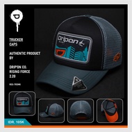 MERAH Drip On Men's Mesh Hat Red Cream Black DO88