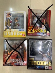 全新 One piece 海賊王 Figuarts Zero 玩具：紅髮，沙鱷，艾斯，烏索普