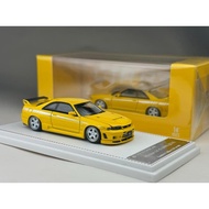 Nissan Skyline GTR The 4th generation R33 Gismo 400R Yellow Diecast Limited Can Open The Hood Scale 