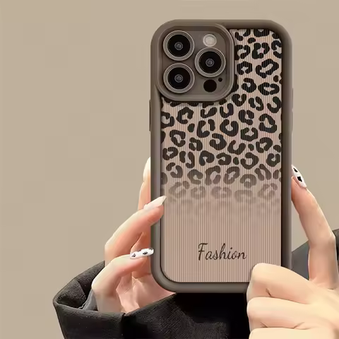 Leopard Phone Case For VIVO V29 V27 V23 V25 V27E V23E V20 V15 S1 V11i X60 X70 X80 X90 Shockproof Sof