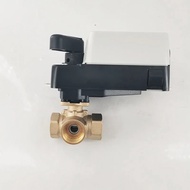 3 Way DN20 Proportion Valve 0-10V Eectric Ball Valve 4-20mA DN25 Mixing Flow Actuator Valve