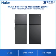 HAIER 240L 2 Doors Top Mount Refrigerator HRF-T240XM Fridge