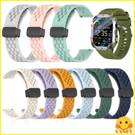 For Laxasfit H12 Smart Watch magnetic folding buckle soft silicone strap Laxasfit H11 smartwatch rep