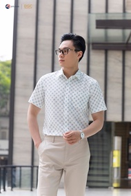 Áo sơ mi ngắn tay nam cổ Classic dáng suông trẻ trung năng động thoáng mát của DGCs -  SASNBC06M