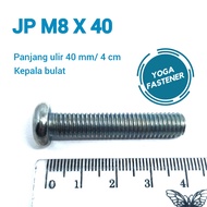 Bolt M8x40 Length 4cm Round Head JP