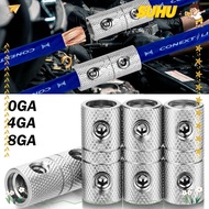 SUHU Car Speaker Wire Terminal, Brass 0GA 4GA 8GA Car Audio Connector,  Silver Power Ground Wire Ter