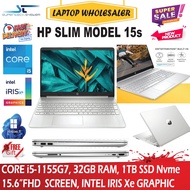 HP Laptop 15.6 inch Slim Model Series  | Core i5-11 Gen | Ryzen 7-5th Gen| Ryzen 5-5th Gen) 32GB DDR