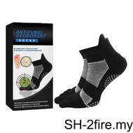 【2fire】Five Finger Sock Breathable Nonslip Ankles Socks with Toes Washable Sports Fitness Travel Ela