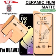 HUAWEI Y5 Lite2018 Y5 2019 Y5P Y6P Y6S Y6 2019 Y6 Pro2019 Y7 2019 Y7A Y7 Prime2018 Y8P Y8S Y9 2019 Y9 Prime2019 Screen Protector Tempered Glass Full Film Ceramic Matte