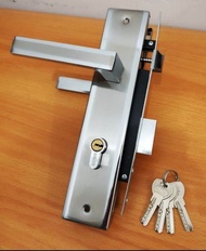 kunci pintu rumah 1 set komplit/kunci pintu rumah  model minimalis kotak handle/gagang pintu rumah 1