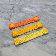 黃色系 編織口罩減壓帶/集線器