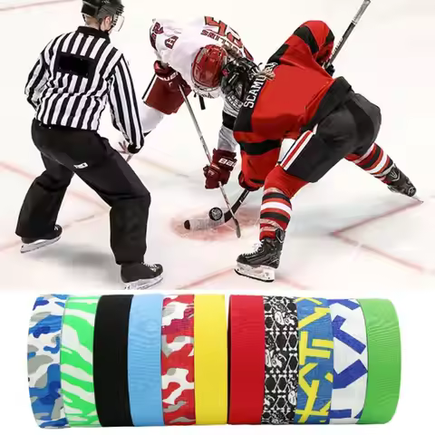 2.5cm*25m Ice Hockey Grip Tape Multipurpose Anti-slip Colored Athletic Sport Tape Polyester Wear-res
