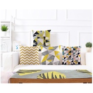 💥Ready Stock💥Cushion Cover 45x45cm Patterned Pillowcase Modern Geometric Throw Pillow Cover Square P
