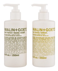 Malin + Goetz Hand + Body Wash & Body Lotion Duo (2 x 30ml/250ml) (Rum/Vitamin B5/Bergamot/Eucalyptu