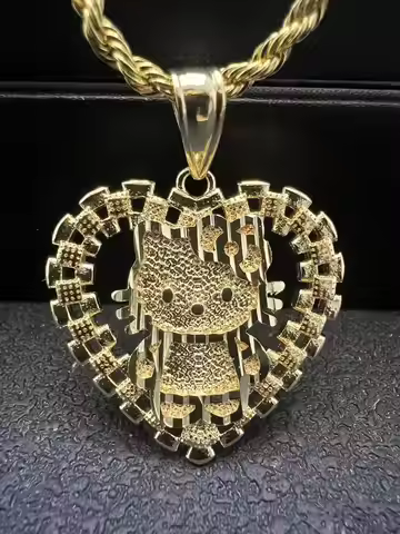 14K Gold Plated Cartoon Necklace