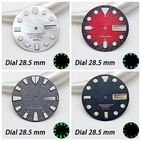 NH35 Dial 28.5mm Dial Suitable For NH35 NH36 4R 6R Movement Suitable For Skx007 Turtle Canned Watch 