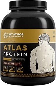 Mt. Athos Performance Atlas Chocolate Protein Powder | Goat Milk Whey with Casein Protein | 22 g Pro