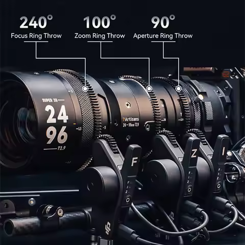 7artisans Sprite 24-96mm T2.9 S35 Frame Professional 4x Zoom Cine Camera Lens for Studio Photography