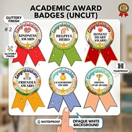 Academic Award Ribbon Badges (Uncut)