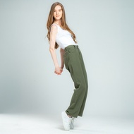 C2 Yalova Green Straight Cut Jeans Wanita