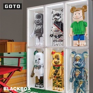 GOTO 400% Bearbrick 28CM Action Lego Doll Voice Control LED Display Box Figure Display Box