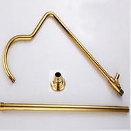 จักรพานิช จักรพานิช Golden Shower Head Rose Gold Shower Holder Adjustable Spray Nozzle Bathroom Acce