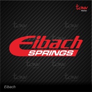 HITAM Eibach Springs 2 Colors Cutting Sticker Car Motorcycle Helmet Window Sticker - Black, 10x2,8 c