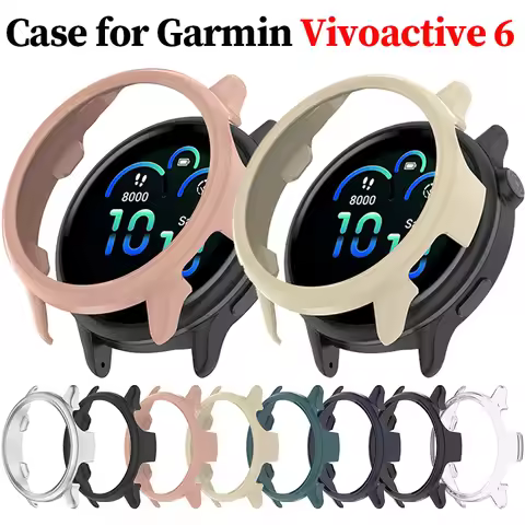 PC Hard Case for Garmin Vivoactive 6, Shockproof Bumper Shell Protective Cover for Garmin Vivo Activ